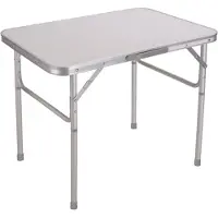 Marbueno Summer 10013 D25 75x55x25/60 Cm Height Adjustable Folding Camping Table Assorted Zilver 75 x 55 x 25/60 cm