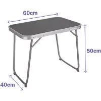 Sublime Market Connect 10016 D16 60x40x50 Cm Folding Camping Table Assorted Zilver 60x40x50 cm