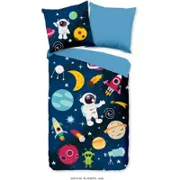 Pure kinderdekbedovertrek Planets - microvezel