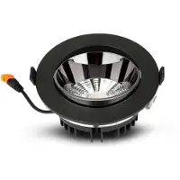 V-TAC Inbouwspot SAMSUNG 20W, zwart, kantelbaar, model VT-2-23, koel wit licht, 1780lm