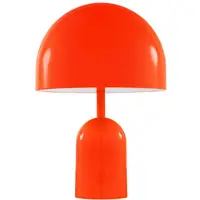 Tom Dixon Accu-tafellamp BELL PORTABLE, rood, 28 cm IP44 dimbaar, rood, Woon-/ Eetkamer, Kunststof, Design
