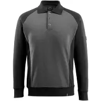 Mascot 50610-962 Polosweatshirt Donkerantraciet/Zwart maat M uniseks