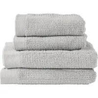 Zone Denmark Handdoekenset Towels Classic Soft Grey (Set van 4)