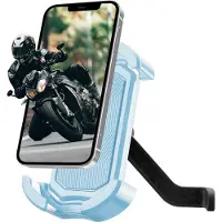 RockBros universele telefoonhouder voor fiets, motorfiets, etc. Zwarte telefoonhouder voor smartphone (spiegelmontage)
