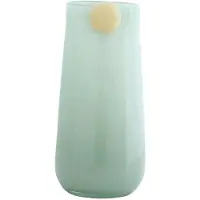 Present Time Vaas Bolita Large - Groen - Ø16cm - Glas - Scandinavisch - Bloemenvaas - Woondecoratie - Decoratieve vaas voor woonkamer of slaapkamer
