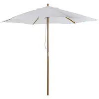 Zenzee Parasol - Parasols -- Tuin - Zonwering - Tuinparasol - Wit - Ø2,5 x 2,3 m