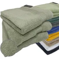 ISleep Terry Handdoek - 3 Stuks - 60x110 cm - Licht Groen
