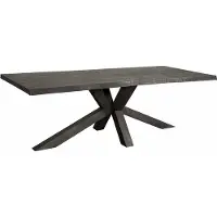 Tower Living Sovana Live-edge dining table 240x100 - top 5 (Zwart, 240x100x78cm)