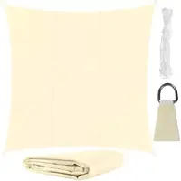Gardlov Beige Zonneschermzeil 3.6x3.6m - Uitstekende Zonbescherming en Stijl