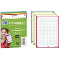 Oxford Fiches bristol REVISION 2.0, A5, kleurbord (A5, 250 g/m², 64 x)