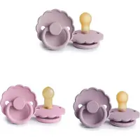 Frigg DAISY Fopspeen set 3 stuks Heather,Soft Lilac en Lupiine 0-6 maand maat 1