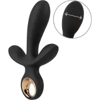 You2Toys Inflatable Triple Vibrator Black Soft Touch textuur
