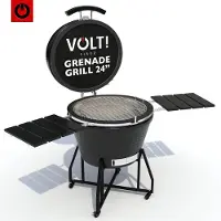 Volt! Industries Volt! Grenade Grill 24' Zwart Keramische Kamado BBQ XL Barbecue