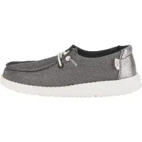 HeyDude - Kid's Wendy Metallic Sparkle - Sneakers 32, grijs