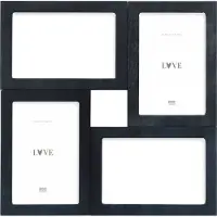 Deknudt Frames multifotolijst S68UC2 P4 - zwart - houtfineer - 4x 10x15 cm