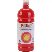 Creativ Company Rood Matt - PRIMO Verf - 1000 ml - Waterbasis Verf met Goede Kleurdiepte - Verdunbaar met Water - Geschikt voor Papier, Karton, Hout en Decor - Mengbaar met Lijmvernis voor Betere Hechting - Zijdeglan