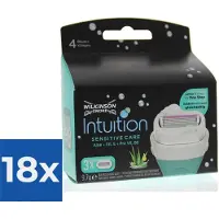 Wilkinson Sword Wilk intuiti.dry skin mes sens 3 st - Voordeelverpakking 18 stuks