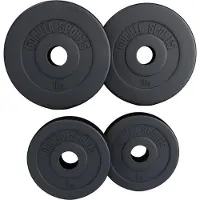 Gorilla Sports Voordeelbundel 30 kg (2 x 10 kg en 2 x 5 kg) Olympische Halterschijven Kunststof - 50 mm