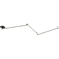 QAZQA Plafondlamp zwart 300 cm incl. LED 3-staps dimbaar verstelbaar - Annuschka