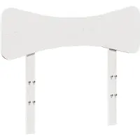 vidaXL Hoofdbord 75 cm massief grenenhout wit