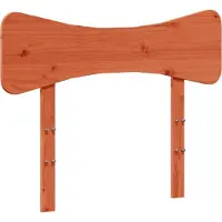 vidaXL Hoofdbord 75 cm massief grenenhout wasbruin