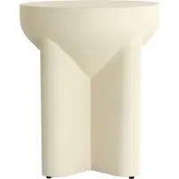 Light & Living Bijzettafel Mikado - 36cm - Mat Crème