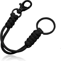LGT JWLS Paracord Karabijnsluiting & Sleutelring - Black