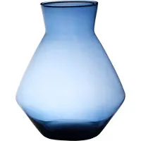 Hakbijl Glass Bloemenvaas Alexandra - transparant blauw - eco glas - D25 x H30 cm