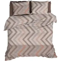 Satin d'or Dekbedovertrek Ziggo Taupe Beige Satijn-200 x 200 / 220 cm | 2-Persoons