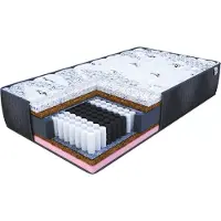 FDM SOLE Matras 100x200 cm - Hoogte 22 cm H4 - Multi Pocketvering Matrassen - Dubbelzijdig - 7 zones - Antiallergisch