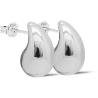 Karma Oorbellen Chunky Drop | Zilver