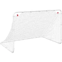 vidaXL Voetbaldoel Wit 122x81x81 cm Staal