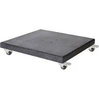 AVH-Collectie AVH parasolvoet 90 kg met 4 wielen donker zwart graniet