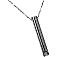 Despora - Ademketting - Nicotinevervangers - Ademhalingstrainer - Hyperventilatie hulpmiddel - Ademketting tegen roken - Anti Rook Ketting (Zwartkleurig RVS)