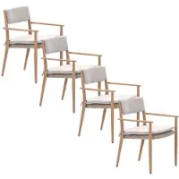 Garden Impressions Lily tuinstoel light teak - 4 stuks