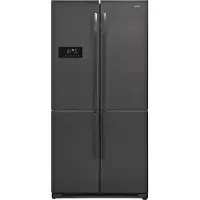 Vestfrost VR-FW916-1E0D - Koel-vriescombinatie - Black RVS - 588 Liter - ijsblokjesproductie - Maxi-Fresh filter - 0 ° compartiment - NoFrost - ION technologie