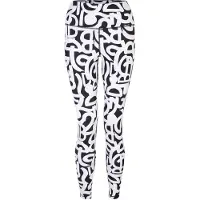 Dare 2b Dames/Dames Invloedrijke Graffiti Legging (Zwart/Wit)