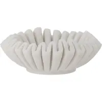 Bloomingville Harmonia Schaal, Wit, Marmer
