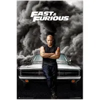 Merkloos Poster Fast and Furious 61x91,5cm