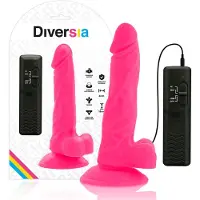 Diversia Dildo - Flexible Vibrator - - 18 cm - Roze