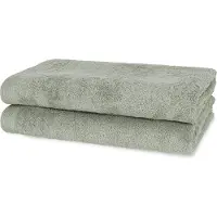 Casilin - Como - set van 2 douchelakens 70x140 - Olive Green