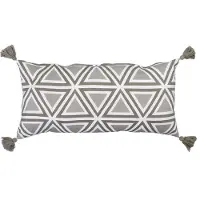 Unique living kussen jacky 35x75cm chateau grey