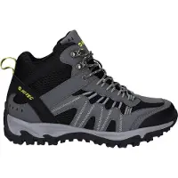 Hi-tec Jaguar Mid Polyester Heren Wandelschoenen In Grafiet/Zwart/Citroen