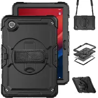 Accezz Rugged Backcover met schouderstrap voor de Lenovo Tab M11 - Zwart