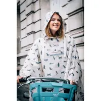 Smati Poncho Chat Noir Regenponcho - Waterafstotend - Kat - Chat Grijs/Zwart