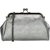 Charm London Beugel Schoudertasje Anna Metallic Zilver