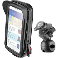 Lampa Optiline Waterdichte Telefoonhouder Motor Scooter Spiegel- en Dwarsstangbevestiging