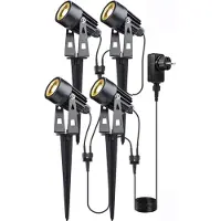 Livolo Tuinspot Complete Set van 4 | Verlichting 12V | Plug&Play | Warm/wit