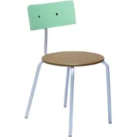 Hubsch Koi stoel bruin/groen/paars - 422003