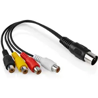 Allteq DIN naar tulp kabel -